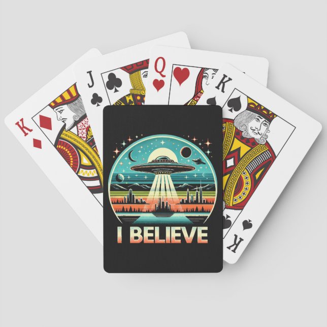 I believe - UFO Poker Cards (Back)