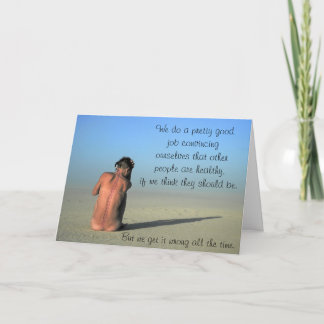 "I believe you" Chronic Disease validation card