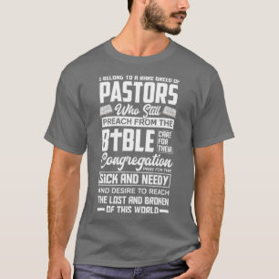 I Belong To A Rare Breed Of Pastors Minister T-Shirt