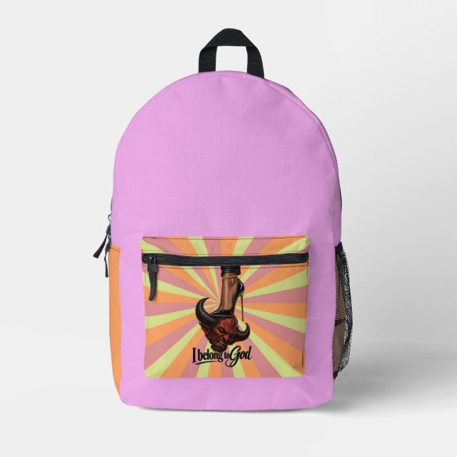 I belong to God Printed Backpack (Front)