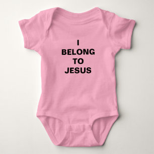 "I Belong To Jesus" Baby Jersey Bodysuit