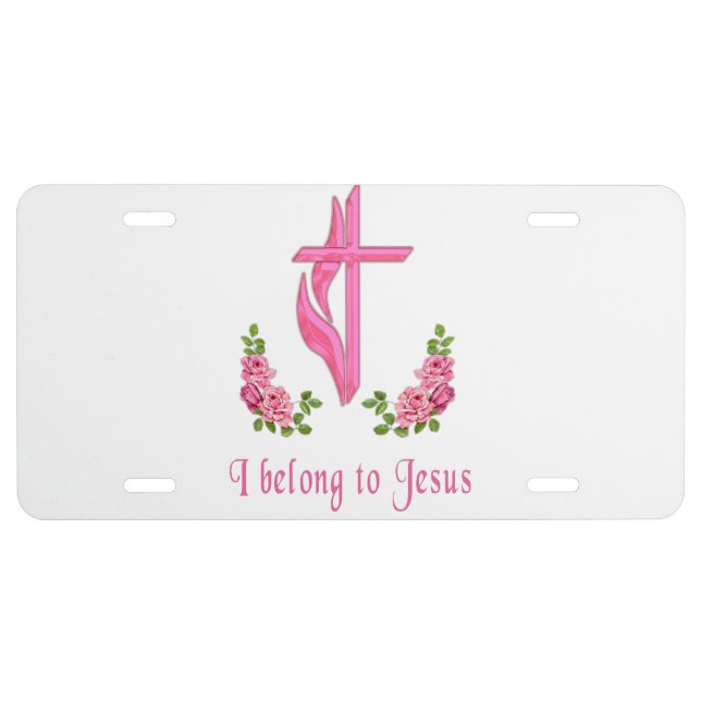I belong to Jesus License Plate (Front)
