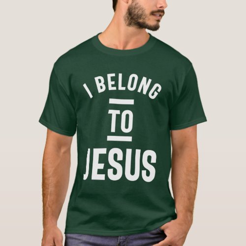 I Belong To Jesus Soccer Basketball Football T_Shirt