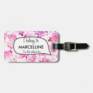 I belong to luggage tag