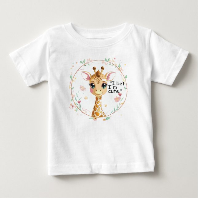 I bet I am Cute Baby T-Shirt (Front)