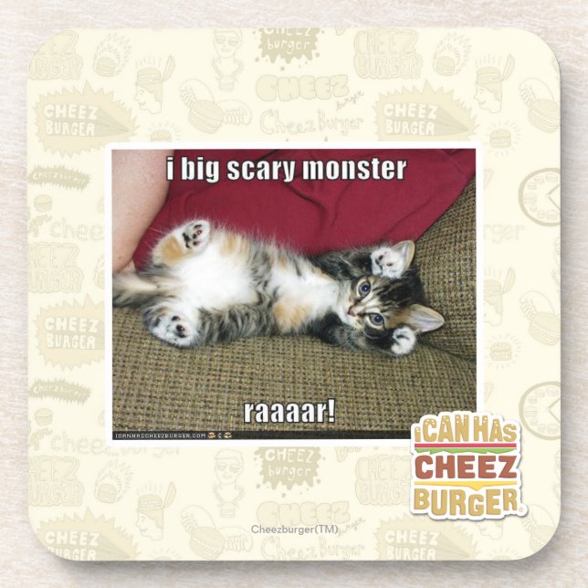 I big scary monster beverage coaster (Front)