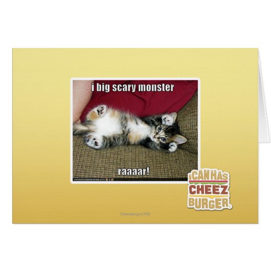 I big scary monster cards (Front Horizontal)