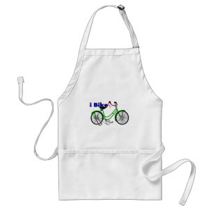 I bike (bicycle) drawing 1950 bike adult apron
