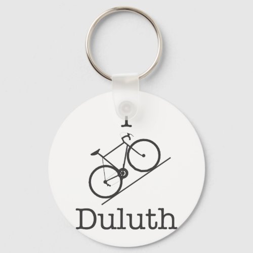 I Bike Duluth Keychain