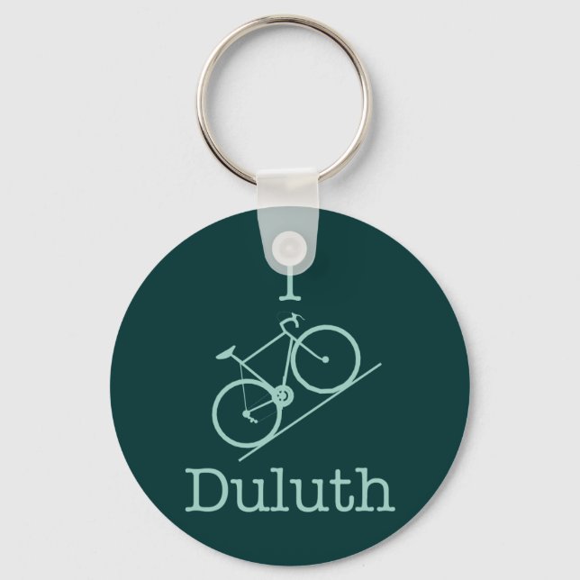 I Bike Duluth Keychain (Front)