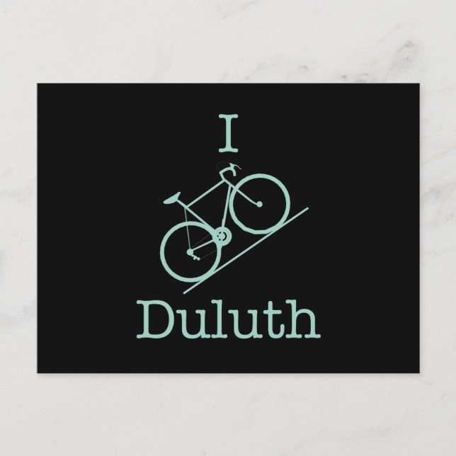 I Bike Duluth Postcard (Front)