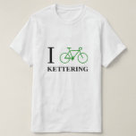 [ Thumbnail: I Bike Kettering (Green Bicycle Icon) T-Shirt ]