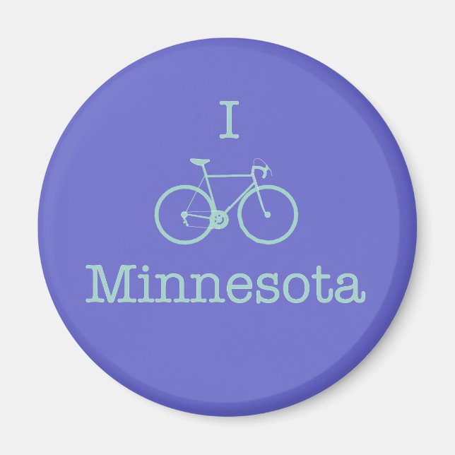 I Bike Minnesota Magnet (Front)