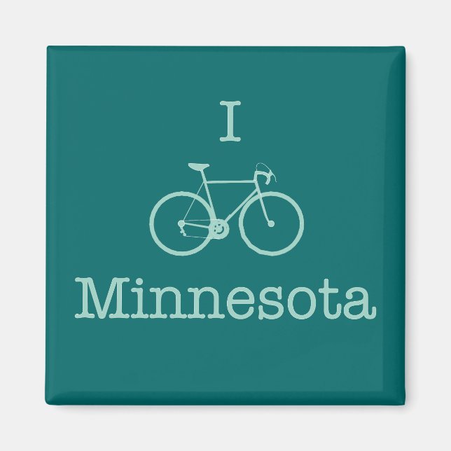 I Bike Minnesota Magnet (Front)