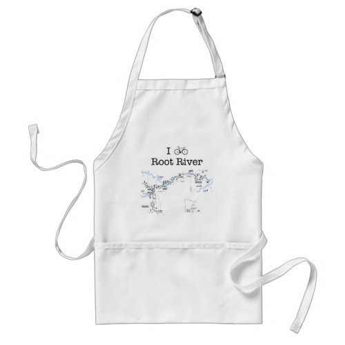 I Bike Root River Adult Apron