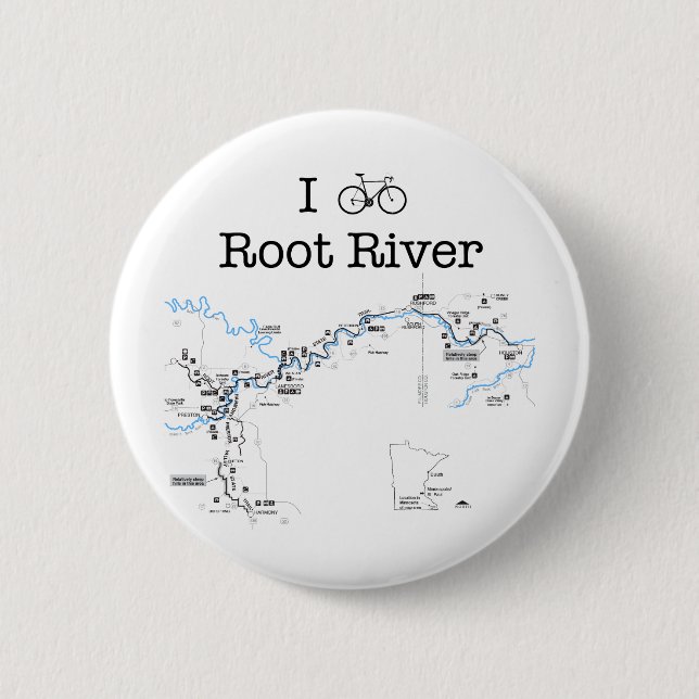 I Bike Root River Button (Front)