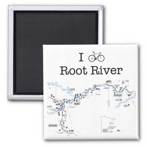 I Bike Root River Magnet