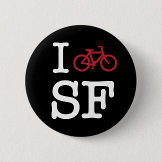 I bike SF (custom SF biking) Pinback Button