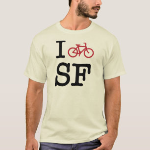 I bike SF (custom SF biking) T-Shirt