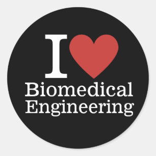 I ❤️ Biomedical Engineering for Students/Faculty Classic Round Sticker