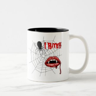 I Bite Coffee Mug !!