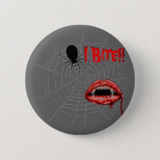 I Bite!! Pinback Button