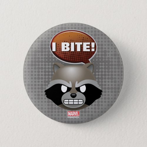 I Bite Rocket Emoji Pinback Button
