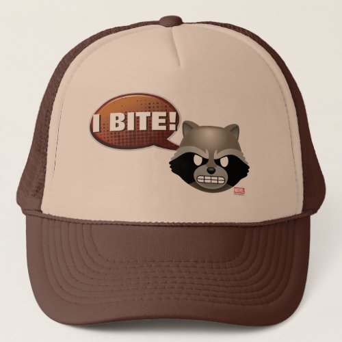 I Bite Rocket Emoji Trucker Hat