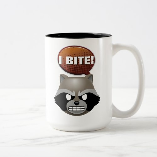I Bite Rocket Emoji Two_Tone Coffee Mug