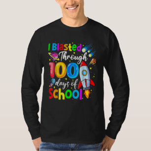 I Blasted Through 100 Days Of School 100th Day Tea T-Shirt