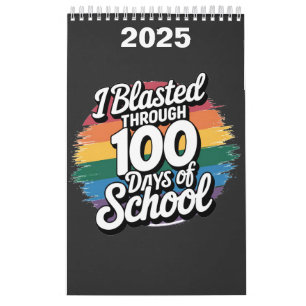 I Blasted Through 100 Days of School Rainbow Calendar