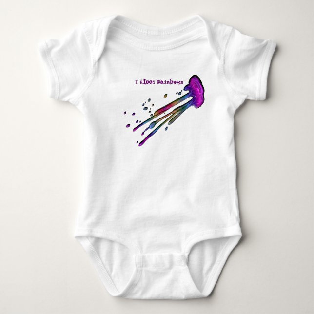 "I Bleed Rainbows" Splash T-Shirt (Front)