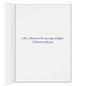 I Blossom with You Cards (Inside (Right))