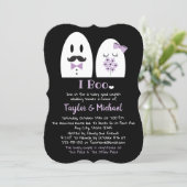 I Boo Halloween Couples Wedding Shower Invitation (Standing Front)