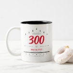 &quot;i Bowled A 300&quot; | Date | Bowling Ball Name Two-tone Coffee Mug at Zazzle