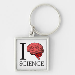 I Brain Science (I Know science) (I Love Science) Keychain