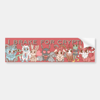 i brake for cryptids mothman bumper sticker