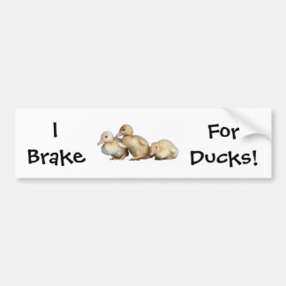I Brake, For Ducks! bumper sticker