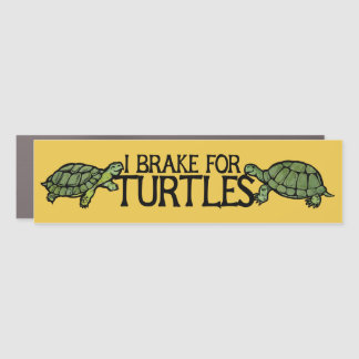 I Brake for Turtles Car Magnet