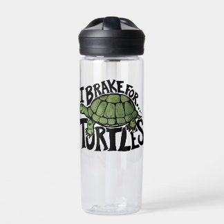 I Brake for Turtles Water Bottle