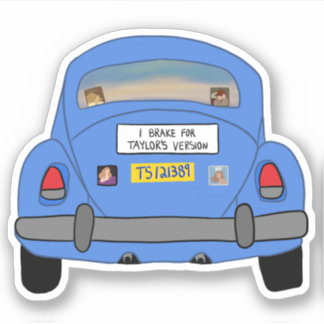 I Brake for TV Sticker