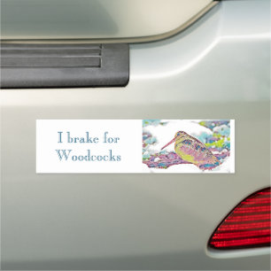 I brake for Woodcocks Bumper Magnet