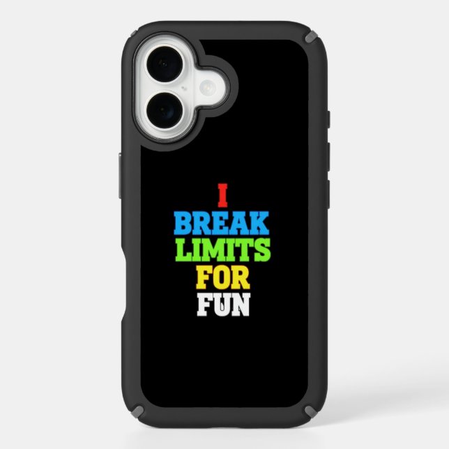 I break limits for fun speck iPhone case (Front)