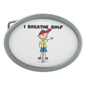 I Breathe Golf Belt Buckle