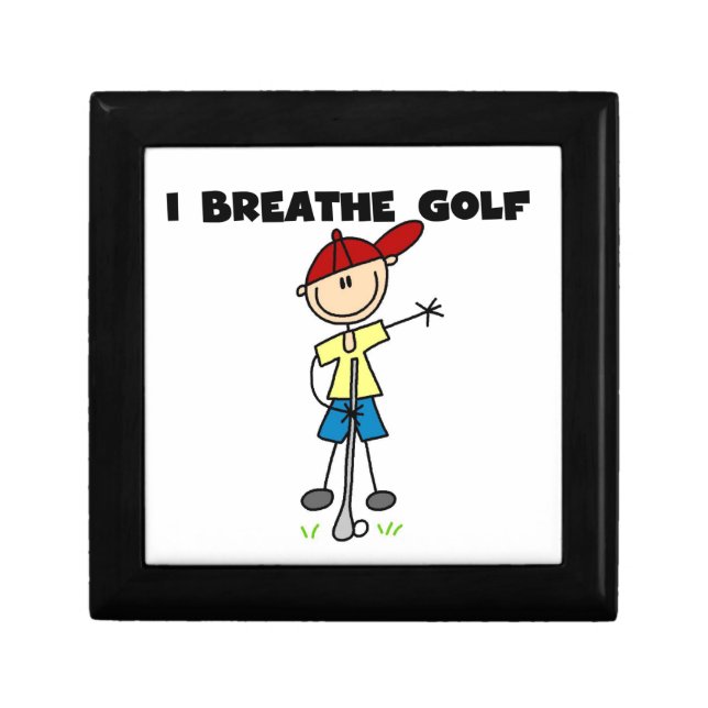 I Breathe Golf Keepsake Box (Front)