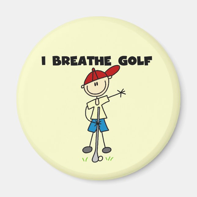 I Breathe Golf Magnet (Front)