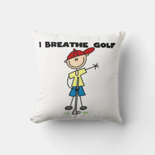 I Breathe Golf Throw Pillow