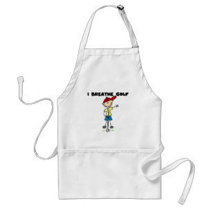 I Breathe Golf Tshirts and Gifts Adult Apron