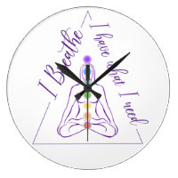 I breathe wall clock 3