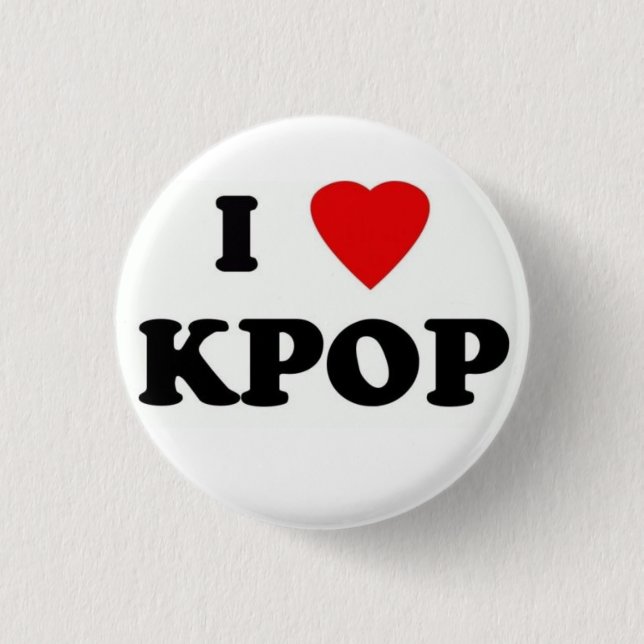 I brochei love kpop pinback button (Front)